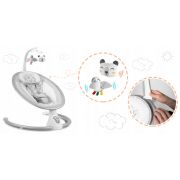 Leagan electric cu vibratii, muzica si jucarii ricokids 705000, gri edeedi705000