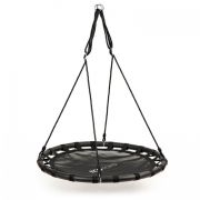 Leagan pentru copii rotund, tip cuib de barza, suspendat, 100 cm, ecotoys mir6300 - negru edeedimir6300