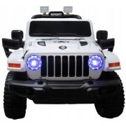 Masinuta electrica cu telecomanda cu baterii si functie de balansare jeep x10 ts-159 r-sport - alb edeedits-159alb