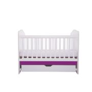 Patut vessanti como cu sertar - alb cu violet ededcs_d137