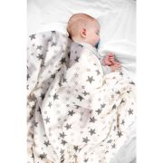 Scutec muselina Stars bumbac organic 100x100 cm SeviBebe BBKSEV_362-73