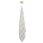 Set 2 museline din bumbac organic 70x55cm Grey Stars Sevibebe BBKSEV_303-73