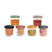 Set 6 recipiente sticla Beaba 250 ml Sunrise Colormix ERFB914008