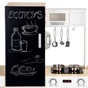 Bucatarie din lemn cu tabla si led ecotoys plk547 edeediplk547