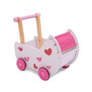 Carucior antemergator de papusi din lemn 2150 ecotoys ede2150