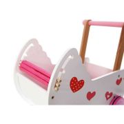 Carucior antemergator de papusi din lemn 2150 ecotoys ede2150