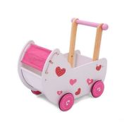 Carucior antemergator de papusi din lemn 2150 ecotoys ede2150