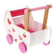 Carucior antemergator de papusi din lemn 2150 ecotoys ede2150