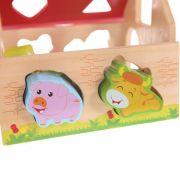 Casuta din lemn si cuburi 2044 ecotoys ede2044