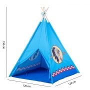 Cort de indieni 8172 ecotoys - albastru ede8172