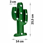 Lampa de veghe in forma de cactus ricokids 740901 - verde edeedi740901
