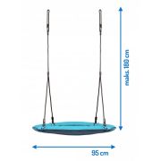 Leagan tip cuib pentru copii xxl, 95 cm, 150 kg, neo-sport 1002, turcoaz edeedi1002