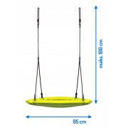 Leagan tip cuib pentru copii xxl, 95 cm, 150 kg, neo-sport 1003, galben edeedi1003