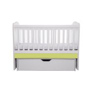 Patut vessanti como balansoar - alb cu verde + saltea cocos 7 cm edep7db_d134