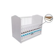 Patut vessanti como balansoar culisant - alb cu albastru + saltea cocos 10 cm edep10dbcl_d150