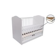 Patut vessanti como balansoar culisant - alb cu bej + saltea cocos 7 cm edep7dbcl_d102