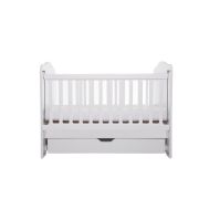 Patut vessanti como culisant cu sertar - alb + saltea cocos 7 cm edep7dclcs_alb