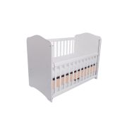 Patut vessanti como culisant cu sertar - alb cu cappucino + saltea cocos 7 cm edep7dclcs_d126