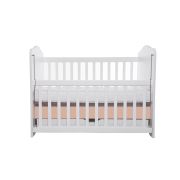 Patut vessanti como culisant cu sertar - alb cu cappucino + saltea cocos 7 cm edep7dclcs_d126