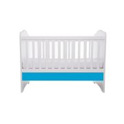 Patut vessanti como fara sertar - alb cu albastru + saltea cocos 7 cm edep7dfs_d150
