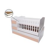 Patut transformabil vessanti touring - alb cu cappucino edeet_d126