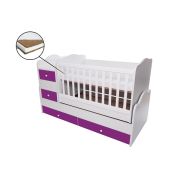 Patut transformabil vessanti touring - alb cu violet edeet_d137