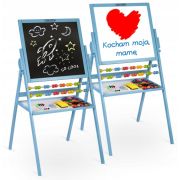 Tabla educationala cu doua fete si accesorii ricokids rk-800, 101 x 54 x 55 cm, albastru edeedi780001