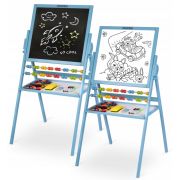Tabla educationala cu doua fete si accesorii ricokids rk-800, 101 x 54 x 55 cm, albastru edeedi780001