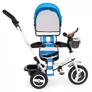 Tricicleta cu sezut rotativ ecotoys jm-066-9l - albastra edeedijm-066-9lb