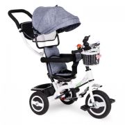 Tricicleta cu sezut rotativ ecotoys jm-066-9l - gri edeedijm-066-9lgrey