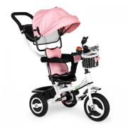 Tricicleta cu sezut rotativ ecotoys jm-066-9l - roz edeedijm-066-9lpink