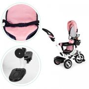 Tricicleta cu sezut rotativ ecotoys jm-066-9l - roz edeedijm-066-9lpink