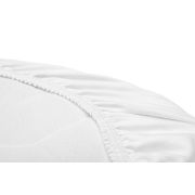 Husa de bumbac cu elastic pentru salteaua de landou Alb PMICSILLO-2190