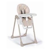 Scaun De Masa Multifunctional Pentru Bebelusi Si Copii, Cam   Pappananna Ii, Inaltime Ajustabila, Varsta 6-36 Luni, Pliabil, Centura De Siguranta In 5 Puncte, Depozitare, Bej-alb Pjbs2250-c260b