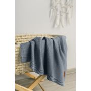 Paturica de bumbac si bambus Sensillo 100x80 cm Jeans PMICSILLO-4338