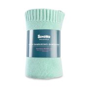 Paturica de bumbac si bambus Sensillo 100x80 cm Menta PMICSILLO-4331