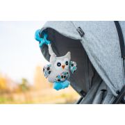 Jucarie de plus pentru carucior/patut 4Baby SQUEEZE Bufnite Albastre PMIC4BABY-957671