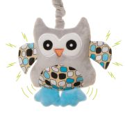Jucarie de plus pentru carucior/patut 4Baby SQUEEZE Bufnite Albastre PMIC4BABY-957671