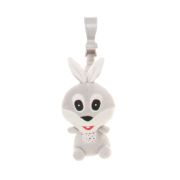Jucarie de plus pentru carucior/patut 4Baby SQUEEZE Iepurasi Gri PMIC4BABY-957947