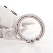 Jucarie zornaitoare plusata pentru carucior 4Baby PRAM TOY Iepurasi Gri R11 PMIC4BABY-957862