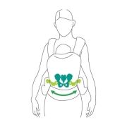 Marsupiu ergonomic 4-36 luni Womar Zaffiro ECO DESIGN 2 Maro PMICWOMAR-ECO02.01