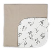 Paturica cu doua fete 100% bumbac 74x74 cm Nicol "Gaja" Maro/Crem PMICNICOL-183045