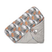 Paturica nou-nascut Sensillo Velvet Wrap Gri Munti 75x75 cm PMICSILLO-42302