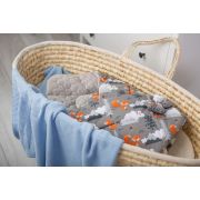 Paturica nou-nascut Sensillo Velvet Wrap Gri Munti 75x75 cm PMICSILLO-42302
