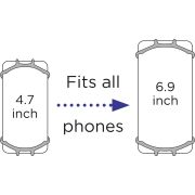 Suport universal pentru telefon Dooky Transparent PMICDOOKY-128011