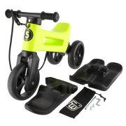 Bicicleta fara pedale Funny Wheels Rider SuperSport YETTI 3 in 1 Lime/Black PMIC8595557516576