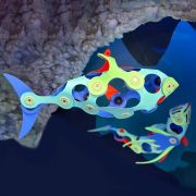 Clixo® joc magnetic de construit - animalute marine ( 24 piese)