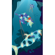 Clixo® joc magnetic de construit - animalute marine ( 24 piese)