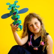 Clixo® joc magnetic de construit - crew albastru & verde (30 piese)