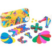 Clixo® joc magnetic de construit - curcubeu (42 piese)
